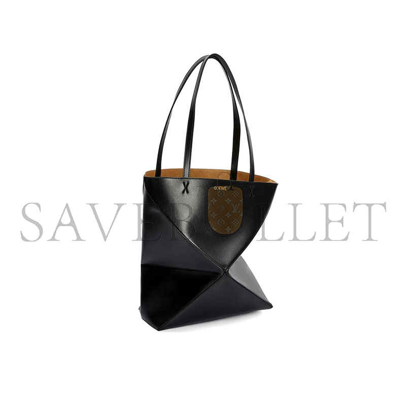 L0ew* medium puzzle fold tote in shiny calfskin a657g50x01-1100 (31.5*25.5*14.5cm)